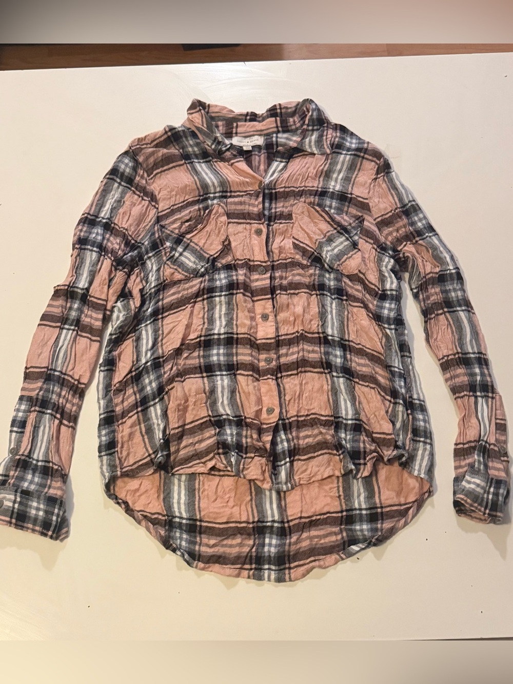 Lucky Brand Plaid Button-Down Shirt (M)